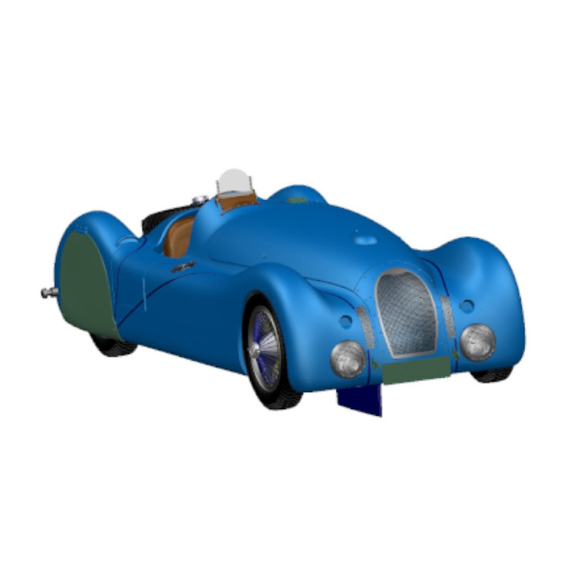 Le Mans Miniatures Bugatti T57 S45 No.14 GP ACF 1937 (132099-14M