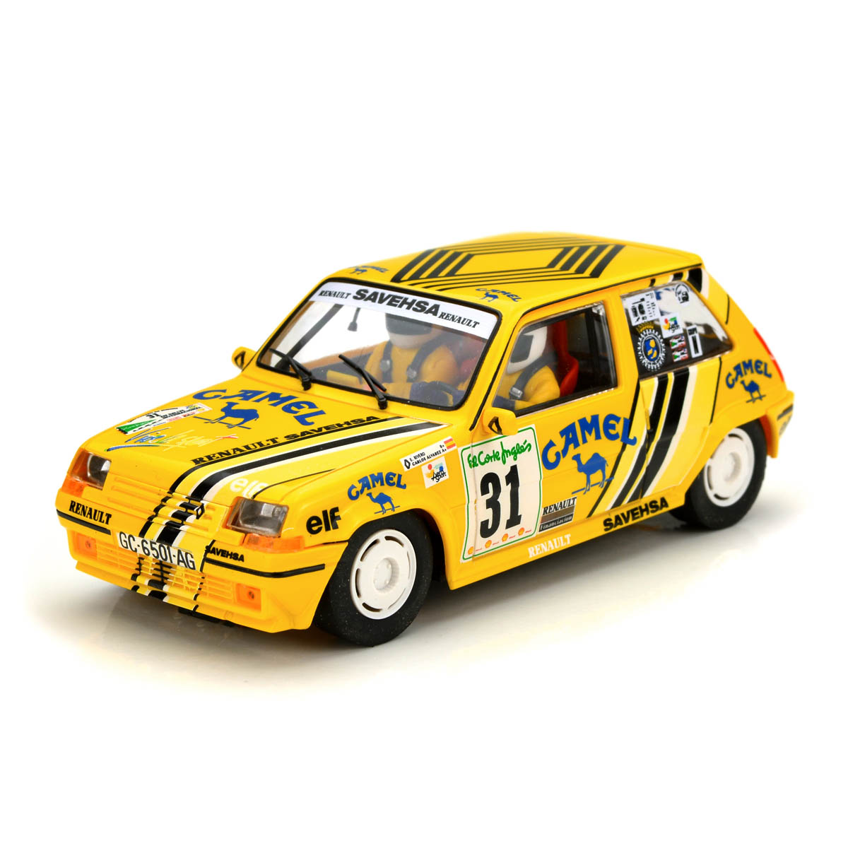 Fly Renault 5 GT Turbo No.31 Camel Rally Corte Ingles 1990 (A2080)