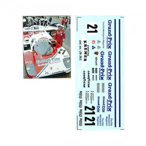 DMC Porsche 956 No.21 Grand Prix Magazine Decals 24-343