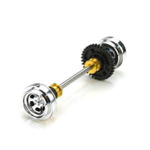 Pioneer Rear Axle Assembly - Bassett Style Chrome Wheels