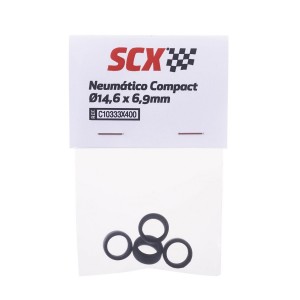 SCX Compact Tyres Set 14.6 x 6.9mm