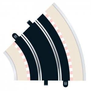 Scalextric Radius 2 Curve 45 degree x2 C8206