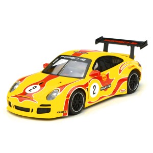 NSR Porsche 997 GT3 No.2 Yellow Hippie Psychedelic Livery