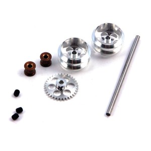 NSR Rear Axle Kit SW with Large Wheels for Proslot NSR-4014