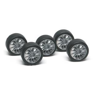 NSR Wheel Inserts 12 Spokes Silver for Ø17 Wheels