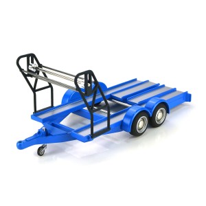PCS Universal 1/32 Twin-Axle Car Trailer Kit + Tyre Rack