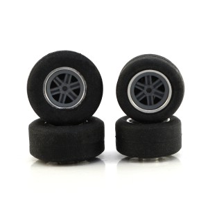PCS Scalextric Wheels & Tyres with Insert Pack 02a