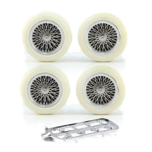 PCS Vintage 21" Spoke Alloy Wheels & Cream Tyres 25.5x6mm x4