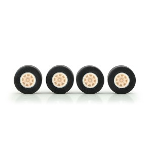 PCS Classic 10" Alloy Wheels & Tyres 15.5x5.7mm with Minilite Inserts x4