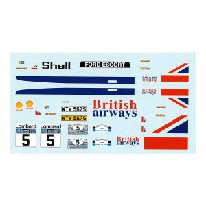 PSR Ford Escort Mk2 No.5 RAC Rally 1977 Decals