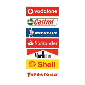PSR Vinyl Stickers Track Logos A