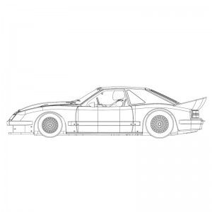 RevoSlot Ford Mustang GTO White Kit