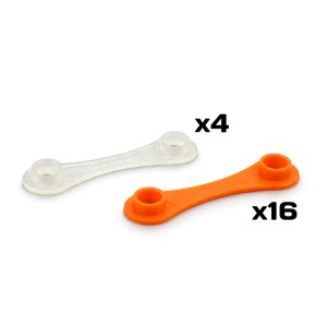 Scaleauto Pro Track System Fixing Clips (16pc + 4pc)