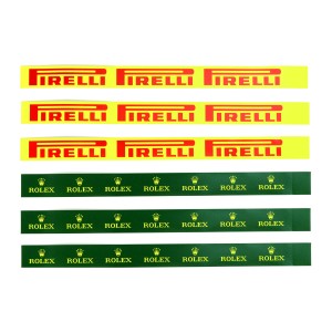 Slot Track Scenics 6 Self-Adhesive Logos - Rolex & Pirelli