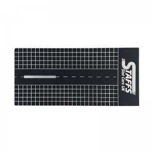 Staffs Alloy Setup Plate 150x70mm Black