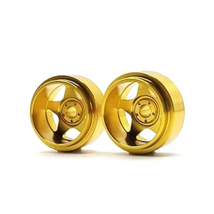 Staffs Aluminium Wheels 5-Spoke Deep Dish Gold 15.8x8.5mm