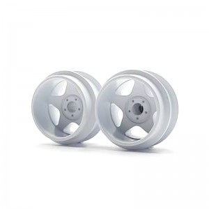 Staffs Aluminium Air Wheels 5-Spoke Deep Dish White 15.8x10mm