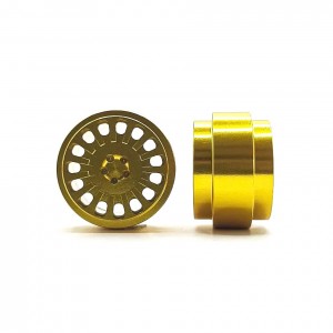 Staffs Aluminium Wheels OZ Style Gold 15.8x10mm