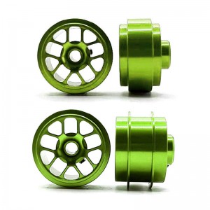 Staffs Aluminium Wheels Hyper Green Front & Rear 16.9mm