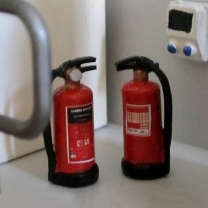 Slot Track Scenics 5 Fire Extinguishers