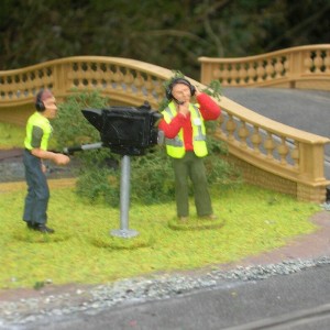 Slot Track Scenics Camera Team Figures