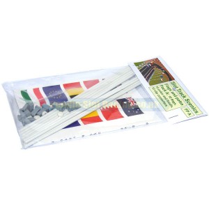 Slot Track Scenics 10 Flags & Poles A STS-FPA