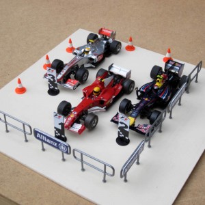 Slot Track Scenics Parc Ferme Set