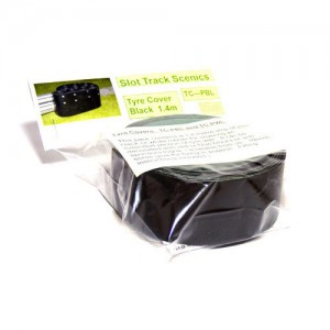 Slot Track Scenics Tyre Wall Cover Black 1.3m STS-TCPBL