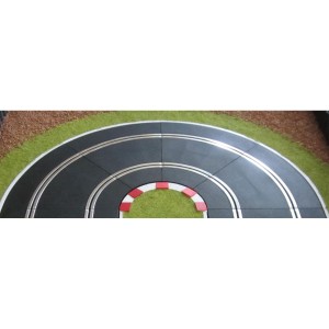 Slot Track Scenics White Lines for Radius 1 Curves x4
