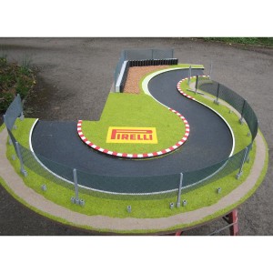 Slot Track Scenics White Lines for Radius 2 Curves x4