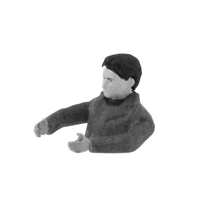 Team Slot Half Male Driver Figure - Unpainted