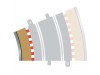 Scalextric Radius 3 Curve Inner Borders 22.5 Degree x4 C8281
