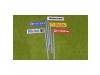 Slot Track Scenics Boards on Stanchions B x5 STS-AB1B
