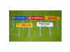 Slot Track Scenics Advertising Boards on Stanchions x4 STS-AB2