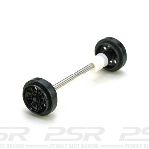 Pioneer Front Axle Assembly - Vector Turbine Style Black Wheels