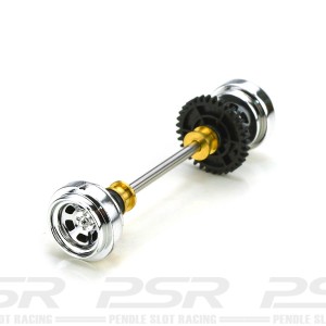Pioneer Rear Axle Assembly - Bassett Style Chrome Wheels