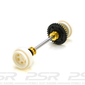 Pioneer Rear Axle Assembly - Bassett Style White Wheels