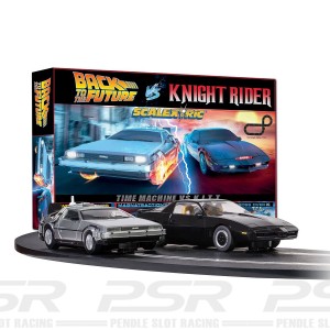 Scalextric 1980s TV - Back to the Future vs Knight Rider Set