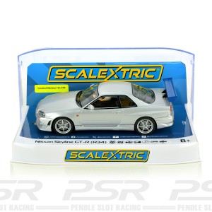 Scalextric Nissan Skyline GT-R R34 Plain Silver - PSR Limited Edition