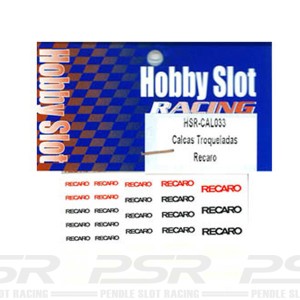 Hobby Slot Decals Recaro CAL33