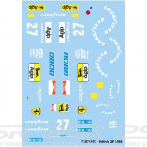 Mitoos Ferrari British GP No.27 Decals