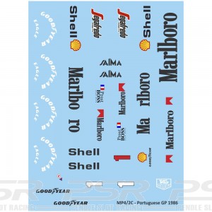 Mitoos McLaren MP4-2C Portuguese GP No.1 Decals