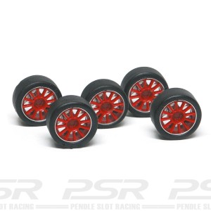 NSR Wheel Inserts 12 Spokes Red for Ø17 Wheels