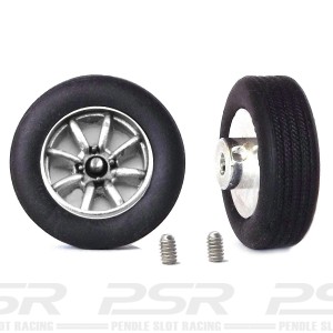 PCS Classic 14" Alloy Wheels & Tyres with Minilite Inserts x2