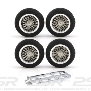 PCS Vintage 21" Spoke Alloy Wheels & Black Tyres 25.5x6mm x4