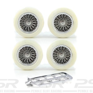 PCS Vintage 21" Spoke Alloy Wheels & Cream Tyres 25.5x6mm x4