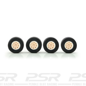 PCS Classic 10" Alloy Wheels & Tyres 15.5x5.7mm with Minilite Inserts x4