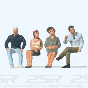 Preiser Seated Persons (4) Figure Set