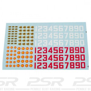 PSR Classic Numbers & Badges Decals PSR-D02