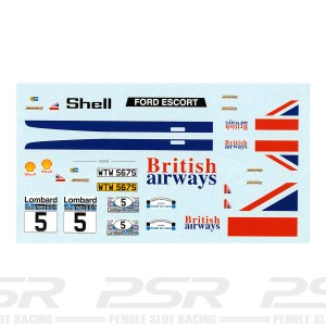 PSR Ford Escort Mk2 No.5 RAC Rally 1977 Decals